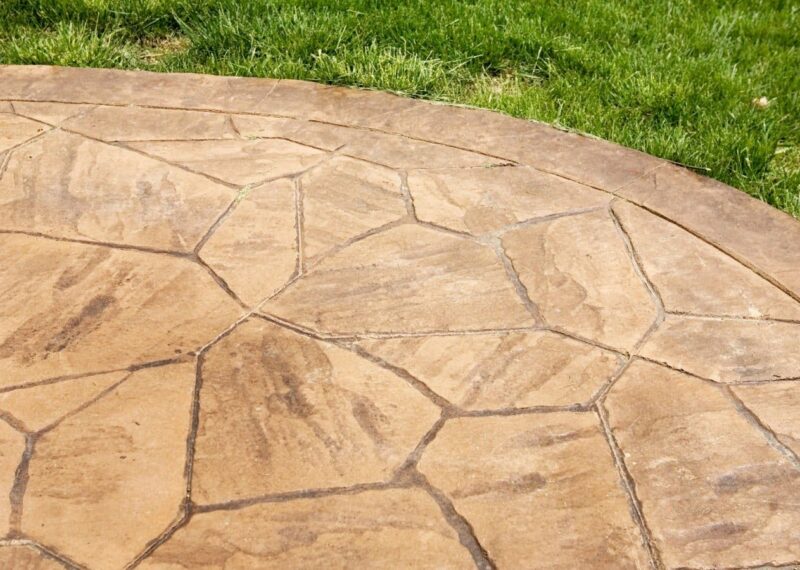 Concrete patio